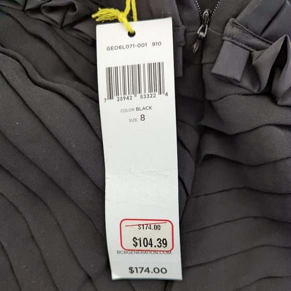 BCBGeneration Strapless Black Bubble mini Dress sz 8 - Picture 6 of 8